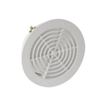 Grille de ventilation intérieure avec moustiquaire diamètre Ø 161mm x 127mm x 140mm couleur Blanc Nicoll | 1GATM140