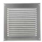 Image du produit : Grille de ventilation aluminium à visser carrée - persiennes avec moustiquaire - hauteur 200mm - largeur 200mm couleur Gris Nicoll | 1LM2020G