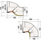 Image du produit : Pipe orientable de wc joint 85/107 d.100 diamètre Ø 100mm x 85mm x 107mm Nicoll | 1PWOR