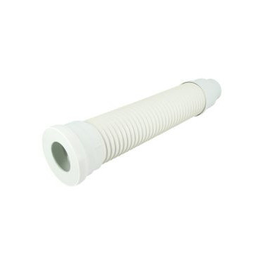 Pipe souple pour WC diamètre Ø 80mm x 85mm x 107mm - longueur 615mm Nicoll | 1REFLEX8