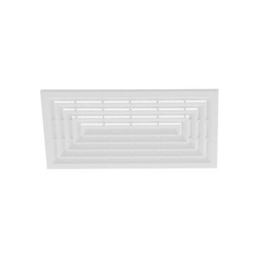 Grille de ventilation pour carrelage avec moustiquaire - hauteur 100mm - longueur 200mm couleur Blanc Nicoll | 2011