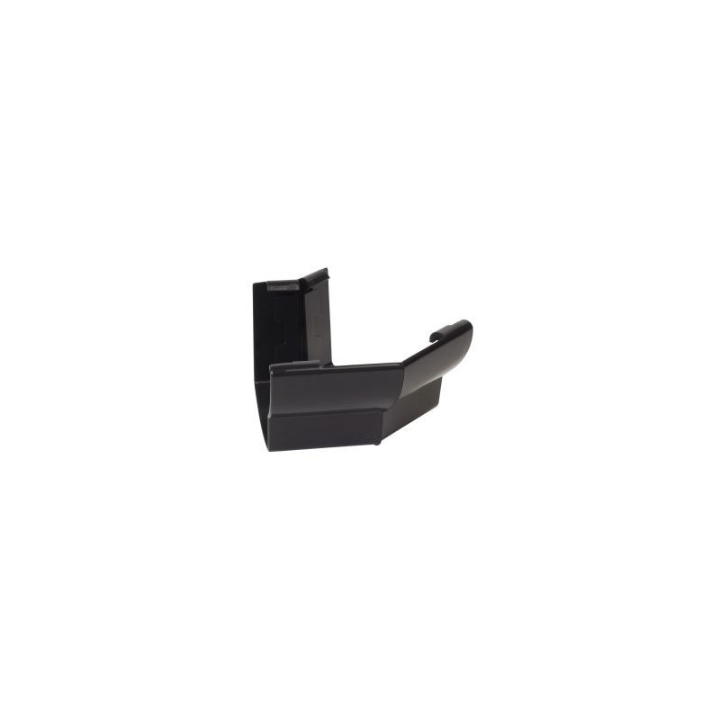 Angle extérieur de gouttière à coller - LG28 couleur Noir Nicoll | AEC285N