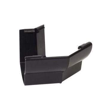 Angle extérieur de gouttière à coller - LG28 couleur Noir Nicoll | AEC285N