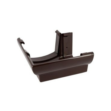 Angle extérieur de gouttière à coller - LG28 couleur Marron Nicoll | AEC28M