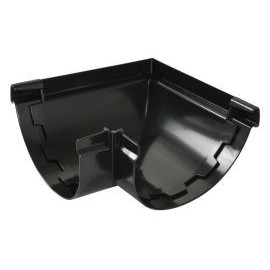 Angle extérieur de gouttière à coller - LG29 couleur Noir Nicoll | AEC29N