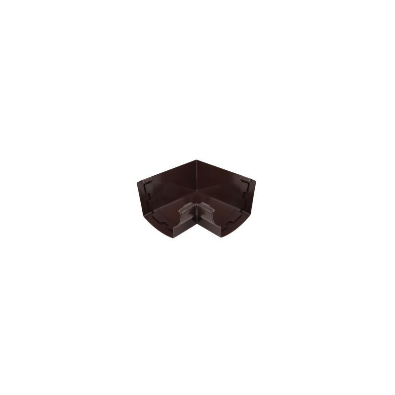 Angle intérieur de gouttière à coller - LG28 couleur Marron Nicoll | AIC28M