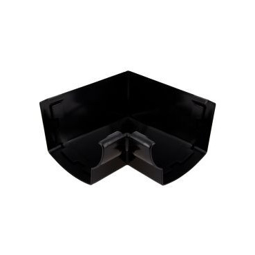 Angle intérieur de gouttière à coller - LG28 couleur Noir Nicoll | AIC28N