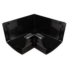 Angle intérieur de gouttière à coller - LG38 couleur Noir Nicoll | AIC38N