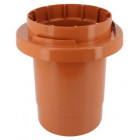 Image du produit : Adaptateur tuile à douille Atemax diamètre Ø 160mm x 150mm couleur Rouge Terracotta Nicoll | ATD16T