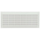 Image du produit : Grille de ventilation à visser ou à coller classique rectangulaire - hauteur 108mm - largeur 254mm couleur Blanc Nicoll | B101