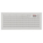 Image du produit : Grille de ventilation à visser ou à coller classique rectangulaire - hauteur 108mm - largeur 254mm couleur Blanc Nicoll | B111