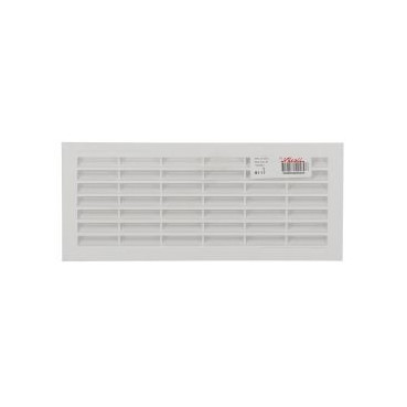 Grille de ventilation à visser ou à coller classique rectangulaire - hauteur 108mm - largeur 254mm couleur Blanc Nicoll | B111