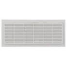 Image du produit : Grille de ventilation à visser ou à coller classique rectangulaire - hauteur 108mm - largeur 254mm couleur Blanc Nicoll | B111