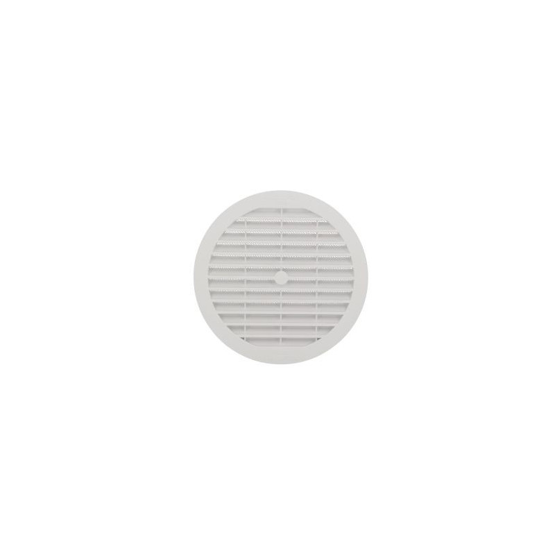 Grille de ventilation à visser ou à coller classique ronde diamètre Ø 150mm couleur Blanc Nicoll | B113