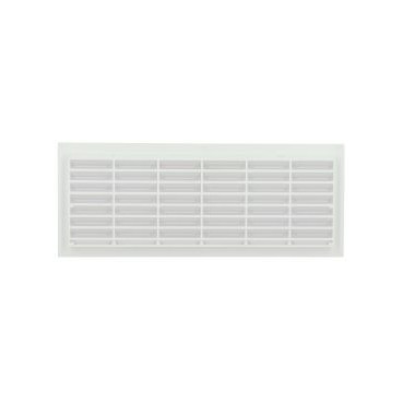 Grille de ventilation à visser ou à coller classique rectangulaire - hauteur 120mm - largeur 299mm couleur Blanc Nicoll | B151