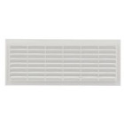 Image du produit : Grille de ventilation à visser ou à coller classique rectangulaire - hauteur 120mm - largeur 299mm couleur Blanc Nicoll | B161