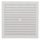 Image du produit : Grille de ventilation à visser ou à coller classique carrée - hauteur 179mm - largeur 179mm couleur Blanc Nicoll | B164