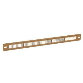 Grille plate pour entrée d'air autoréglable - hauteur 24mm - largeur 4mm - longueur 293mm couleur Marron bois clair Nicoll | B1913C