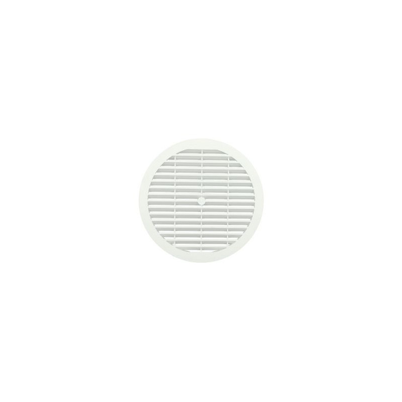 Grille de ventilation à visser ou à coller classique ronde diamètre Ø 198mm couleur Blanc Nicoll | B203