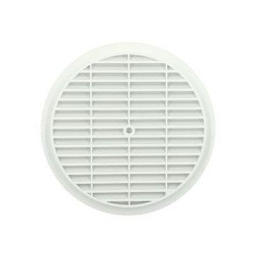 Grille de ventilation à visser ou à coller classique ronde diamètre Ø 198mm couleur Blanc Nicoll | B203