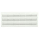 Image du produit : Grille de ventilation à visser ou à coller classique rectangulaire - hauteur 132mm - largeur 338mm couleur Blanc Nicoll | B211