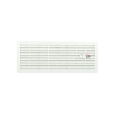 Grille de ventilation à visser ou à coller classique rectangulaire - hauteur 146mm - largeur 376mm couleur Blanc Nicoll | B261