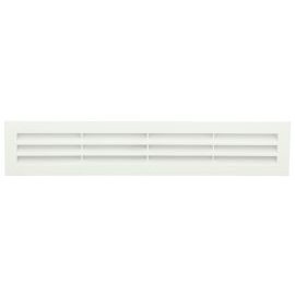 Grille de ventilation à visser ou à coller classique rectangulaire - hauteur 60mm - largeur 305mm couleur Blanc Nicoll | B502D