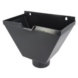 Boîte à eau trapèze de gouttière Ø 100 diamètre Ø 100mm couleur Gris anthracite Nicoll | BAO100A-V83