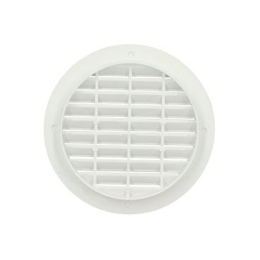 Grille de ventilation pour tuyaux fibre ciment diamètre Ø 100mm x 123mm x 99mm couleur Blanc Nicoll | BC100