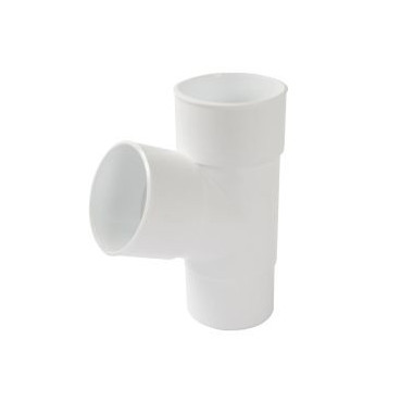 Culotte pour tube de descente esthétique cylindrique Ø 80 diamètre Ø 77mm x 80mm couleur Blanc Nicoll | BR16GT1B