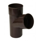 Image du produit : Culotte pour tube de descente cylindrique Ø 80 diamètre Ø 80mm couleur Marron Nicoll | BR16GTM