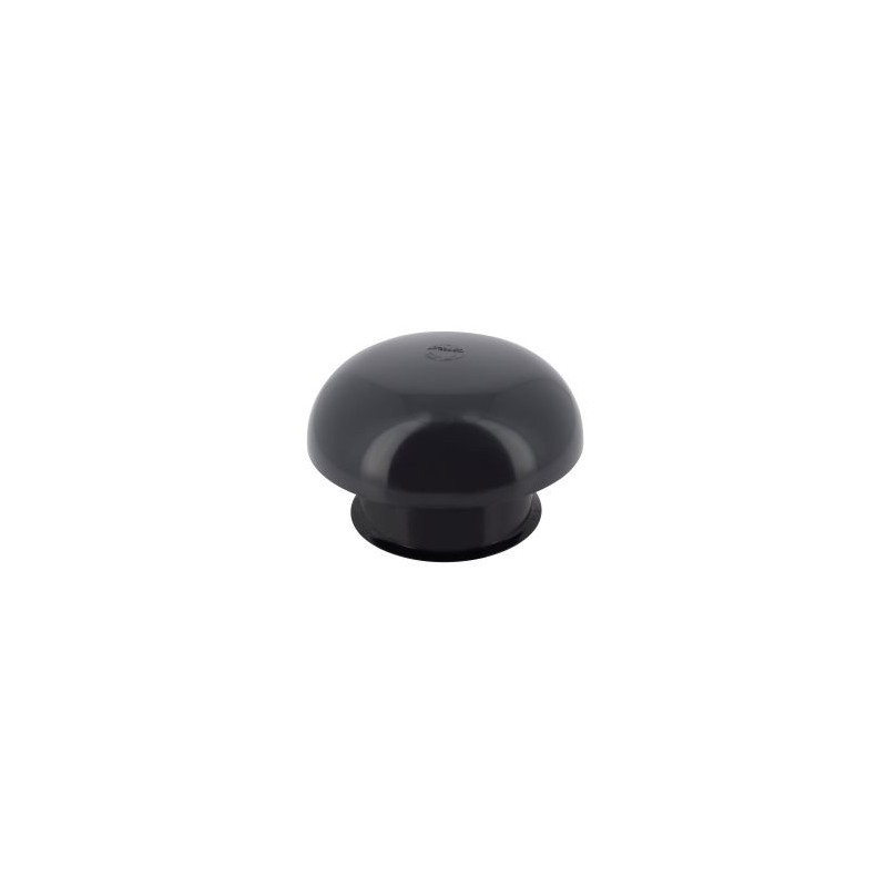 Chapeau de ventilation simple sans moustiquaire diamètre Ø 100mm x 164.5mm couleur Gris anthracite Nicoll | CC10