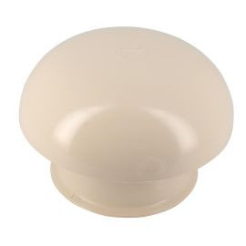 Chapeau de ventilation simple avec moustiquaire diamètre Ø 100mm x 164.5mm couleur Sable Nicoll | CC10SM