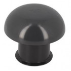 Image du produit : Chapeau de ventilation simple avec moustiquaire diamètre Ø 50mm x 108mm couleur Gris anthracite Nicoll | CC5M