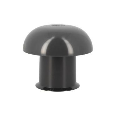 Chapeau de ventilation simple avec moustiquaire diamètre Ø 50mm x 108mm couleur Gris anthracite Nicoll | CC5M