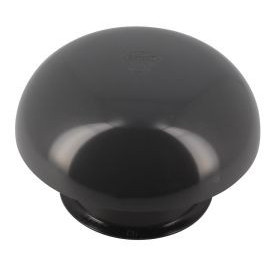 Chapeau de ventilation simple avec moustiquaire diamètre Ø 90mm x 164.5mm couleur Gris anthracite Nicoll | CC9M