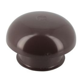 Chapeau de ventilation simple sans moustiquaire diamètre Ø 100mm x 164.5mm couleur Marron Nicoll | CCT10