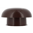 Image du produit : Chapeau de ventilation simple sans moustiquaire diamètre Ø 125mm x 204mm couleur Marron Nicoll | CCT12