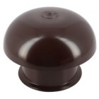 Image du produit : Chapeau de ventilation simple avec moustiquaire diamètre Ø 80mm x 138mm couleur Marron Nicoll | CCT8M