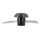 Image du produit : Chapeau de ventilation avec collerette d'étenchéité sans moustiquaire diamètre Ø 110mm - largeur 204mm - longueur 450mm couleur Gris anthracite Nicoll | CD11