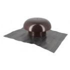 Image du produit : Chapeau de ventilation avec collerette d'étenchéité avec moustiquaire diamètre Ø 160mm - largeur 257mm - longueur 500mm couleur Marron Nicoll | CDT16M