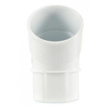 Coude pour tube de descente cylindrique Ø 50 diamètre Ø 50mm couleur Blanc Nicoll | CJ4GTB