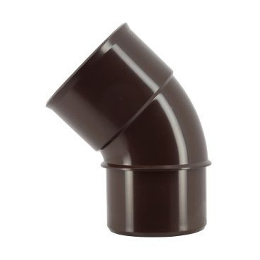 Coude pour tube de descente cylindrique Ø 50 diamètre Ø 50mm couleur Marron Nicoll | CJ4GTM