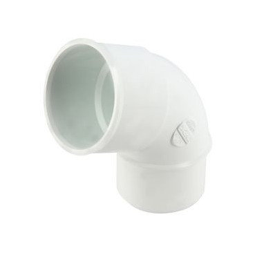 Coude pour tube de descente cylindrique Ø 50 diamètre Ø 50mm couleur Blanc Nicoll | CJ6GTB