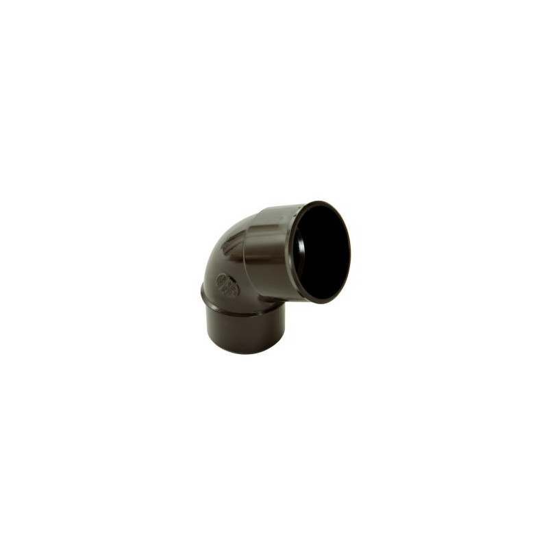 Coude pour tube de descente cylindrique Ø 50 diamètre Ø 50mm couleur Marron Nicoll | CJ6GTM