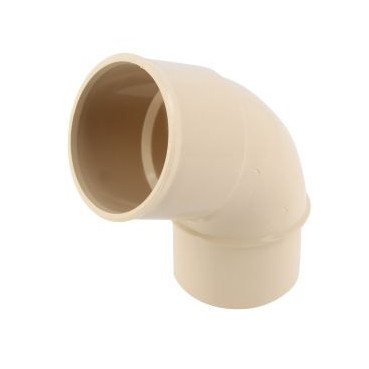 Coude pour tube de descente cylindrique Ø 50 diamètre Ø 50mm couleur Sable Nicoll | CJ6GTS