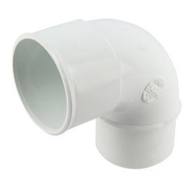 Coude pour tube de descente cylindrique Ø 50 diamètre Ø 50mm couleur Blanc Nicoll | CJ8GTB