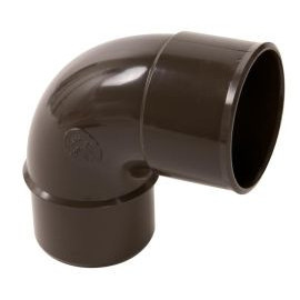 Coude pour tube de descente cylindrique Ø 50 diamètre Ø 50mm couleur Marron Nicoll | CJ8GTM