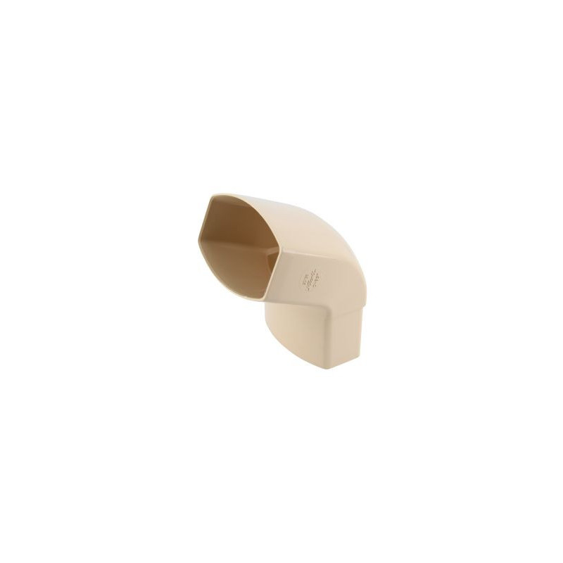 Coude pour tube de descente ovoïde 90x56 diamètre Ø 90mm x 56mm couleur Sable Nicoll | CN6GTS