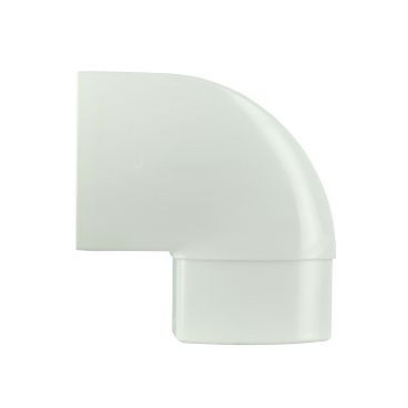 Coude de changement d'orientation pour tube de descente ovoïde 90x56 diamètre Ø 90mm x 56mm couleur Blanc Nicoll | CN9GTB